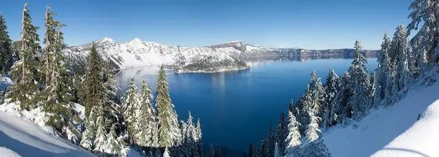 Crater Lake gets about 13 meters of snow in an average year, so most of the Rim Drive is closed from fall until early…