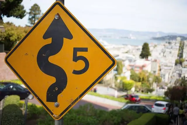 Lombard Street (San Francisco) Sign Photowalkabout March 23 2013-8673