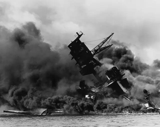 On the morning of December 7, 1941, Japanese planes attacked the US Pacific Fleet anchored here on the island of Oahu… – Pearl Harbor National Memorial